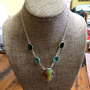 Beautiful Sterling Silver Gemstone Necklace